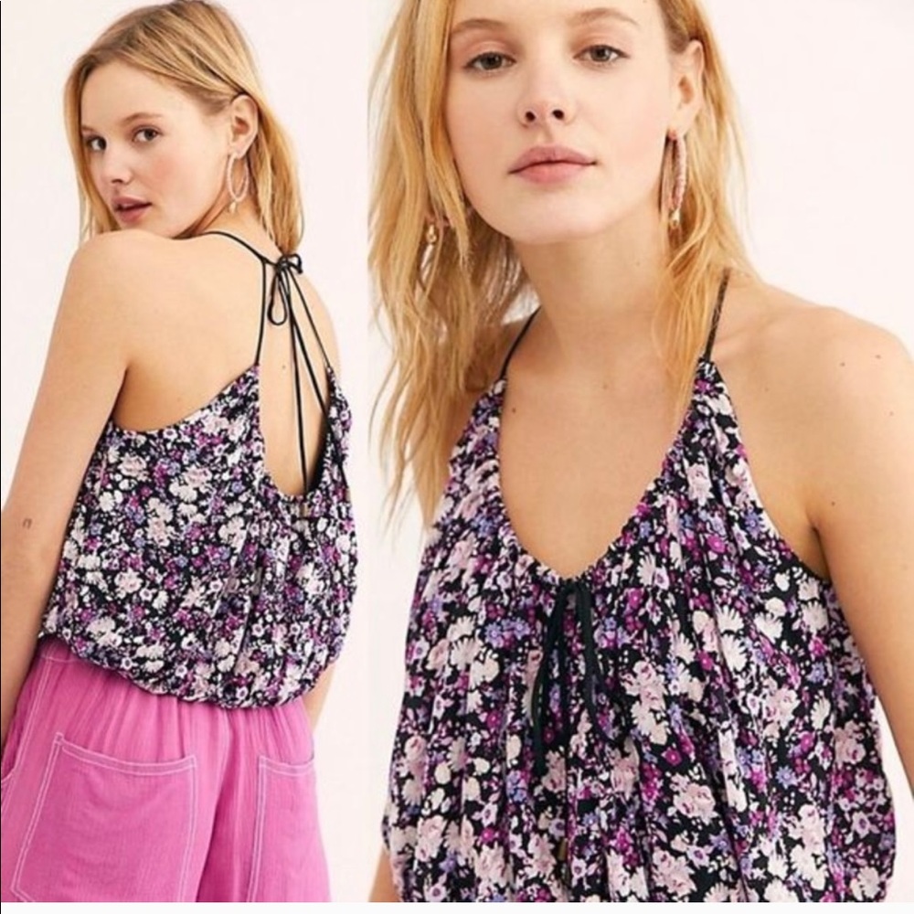 Free People Daisy Babe floral crop top